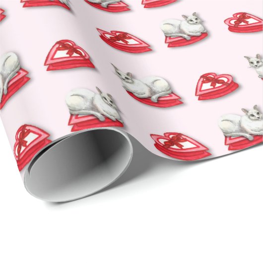 Mischievous Cat Wrapping Paper Cadeaupapier (Rol Hoek)