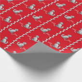 Mischievous Dog Wrapping Paper Cadeaupapier (Hoek)