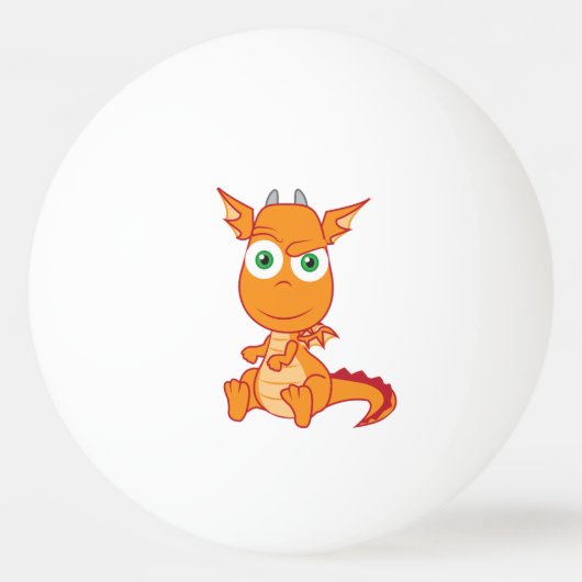 Mischievous dragon Smirking Pingpongballen (Voorkant)