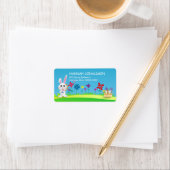 Mischievous Easter Bunny Address Label (Insitu)