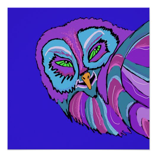 Mischievous Owl Poster Perfect Poster (Voorkant)