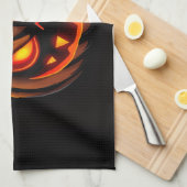 Mischievous Pumpkin Monster Halloween Towel Theedoek (Quarter Fold)