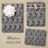 Mischievous Raccoon Inpakpapier Vel