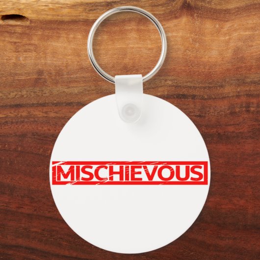 Mischievous Stamp Sleutelhanger (Achterkant)