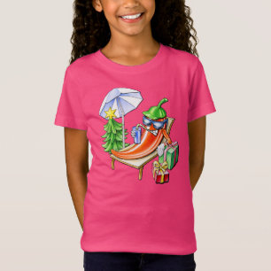 Mischievously Grinning Chili vieren van Kerstmis T-shirt