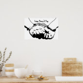 Misdaad betaalt niet poster (Keuken)