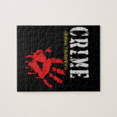 misdaad-criminele vingerafdrukken Puzzel (Horizontaal)