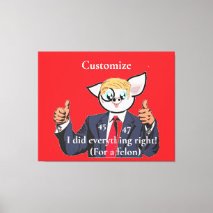 Misdadiger President Thunder_Cove Canvas Afdruk