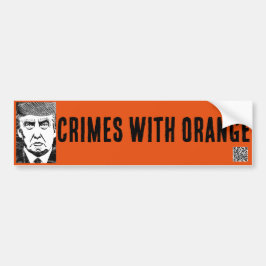 MISDRIJVEN MET ORANJE bumper sticker