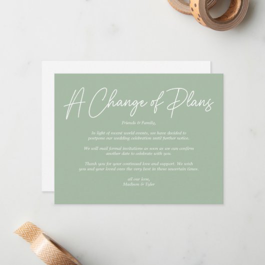 Mise à jour du mariage : Changement de programme (Devant/Arrière en situation)