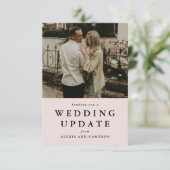 Mise à jour du mariage modifier la date carte phot (Debout devant)