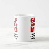 Mise drôle de putt de tasse de cadeau d'intoxiqué (Centre)