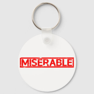 Miserbaar stempel sleutelhanger