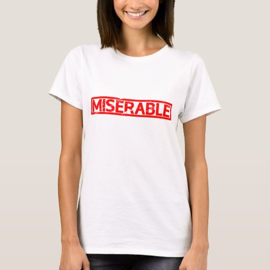 Miserbaar stempel t-shirt (Voorkant)