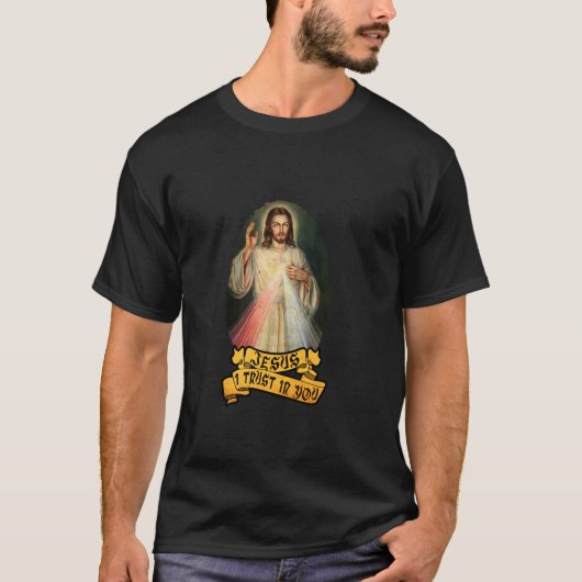 Miséricorde divine catholique pour T-shirt dévot (Devant)