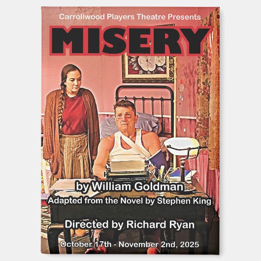 Misery Poster Magnet Magneet (Voorkant)
