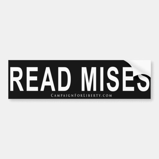 MISES BUMPERSTICKER (Voorkant)