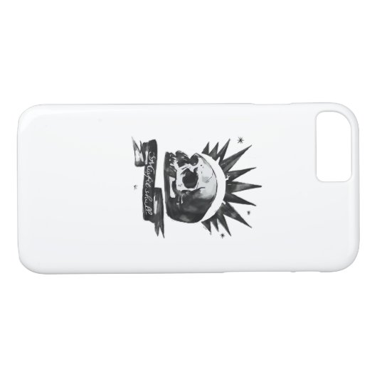 Misfit Skull Creative Character Art Style Case-Mate iPhone Case (Achterkant (Horizontaal))