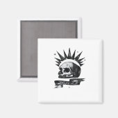 Misfit Skull Creative Character Art Style Magneet (Voorkant / Achterkant)