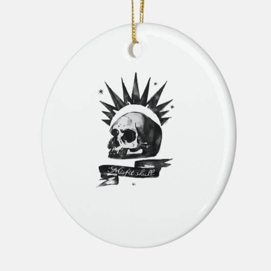 Misfit Skull Creative Character Art Style Ornament (Links)