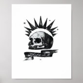 Misfit Skull Creative Character Art Style Poster (Voorkant)