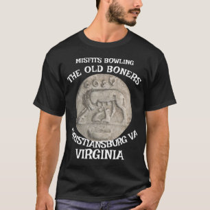MISFITS BOWLING OUDE FOUTEN CHRISTIANSBURG VIRGINI T-SHIRT