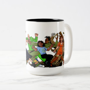 Misgebruikte Mok van Dans-a-thon Two-Tone Coffee