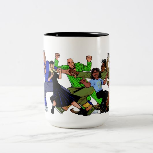 Misgebruikte Mok van Dans-a-thon Two-Tone Coffee (Center)