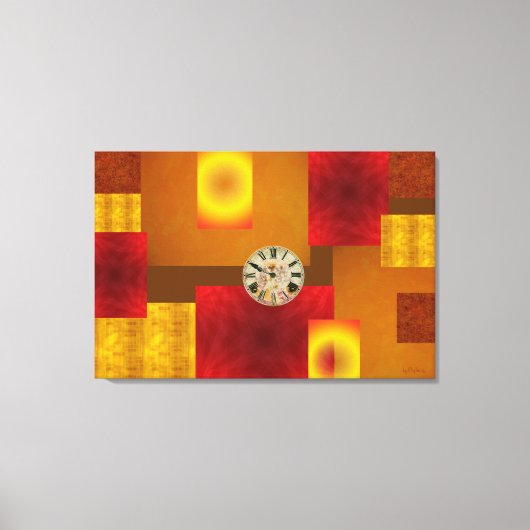 Mish Mosh Tick Tock Stretched Canvas Afdrukken (Voorkant)