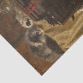 Mishandeling door Henriette Ronner-Knip Tissuepapier (Detail)