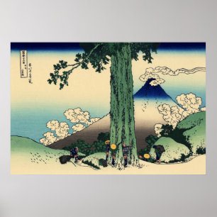 Mishima Pass in de provincie Kai Poster