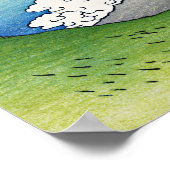 Mishima Pass in de provincie Kai Poster (Hoek)