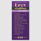 Mishloach Manos Erev Shabbos Magnetische checklist (Voorkant)