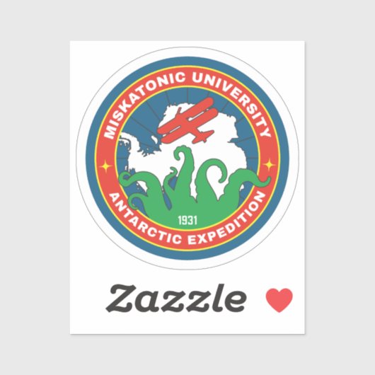 Miskatonic University Antarctic Expedition Sticker (Vel)