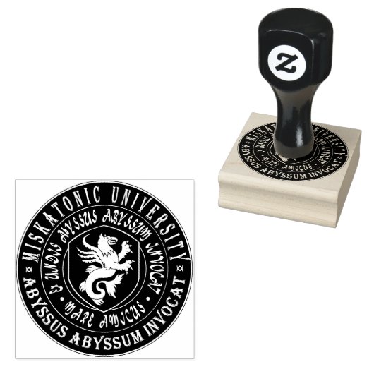 Miskatonic University Great Seal - Stamp Rubberstempel (Gestempeld)
