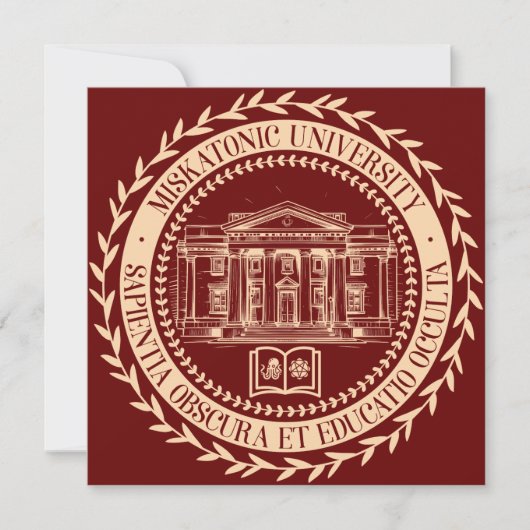 Miskatonic University Seal Kaart (Voorkant)