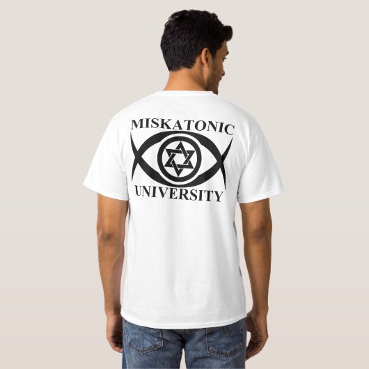 MISKATONISCHE UNIVERSITEIT T-SHIRT (Achterkant volledig)