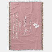 Miskraam / Baby Loss Memorial Deken (Voorkant Verticaal)