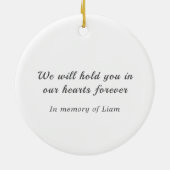 Miskraam Memorial echo sneeuw engel Keramisch Ornament (Achterkant)