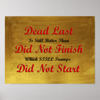 Mislukking beter dan niet proberen motivatie poste poster