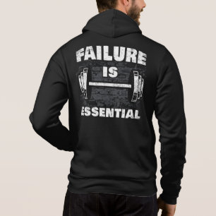 Mislukking is een essentiële fitness van de fitnes hoodie