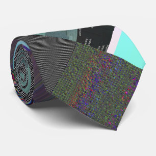 Mislukte laaddonker glitch art abstract raster stropdas