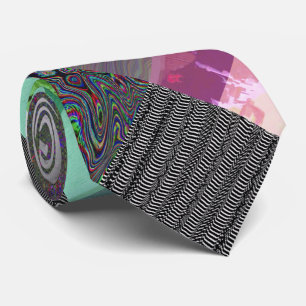 Mislukte laaddonker glitch art abstract raster stropdas