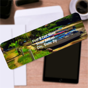 Mismaloya Boats on The River 0350 Address Etiket