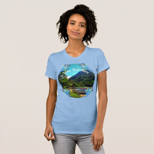 Mismaloya Boats op de rivier 0350 T-shirt (Voorkant volledig)