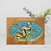 Mismaloya Pelicans Dank u 0329 Kaart (Staand voorkant)