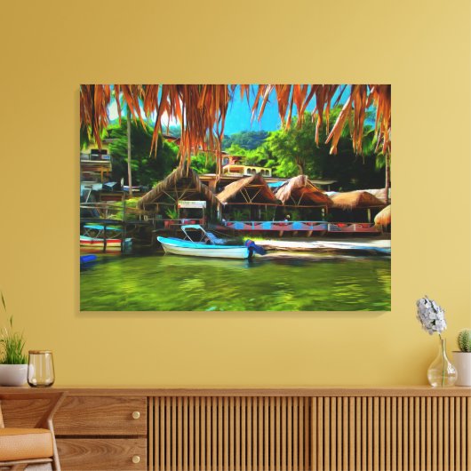 Mismaloya River 0331 Art Canvas Afdruk (Insitu (Woonkamer))