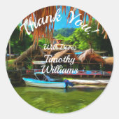 Mismaloya River 0331 Ronde Sticker (Voorkant)