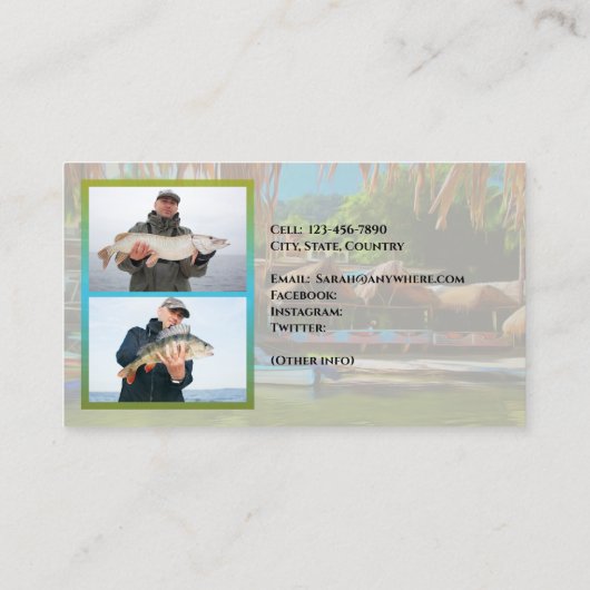 Mismaloya River Hello 0331 Carte d'appel (Dos)