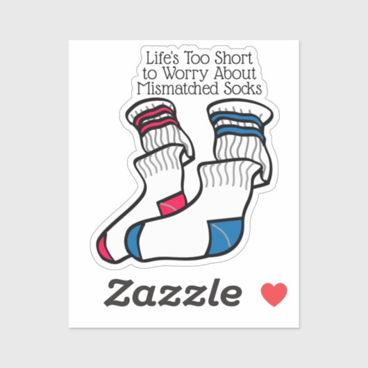 Mismatch Lost Sock Memorial Day Sticker (Vel)